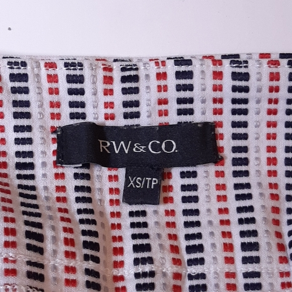 RW&CO Embroidered High Waist Pencil Skirt Textured Stretchy - Picture 8 of 9